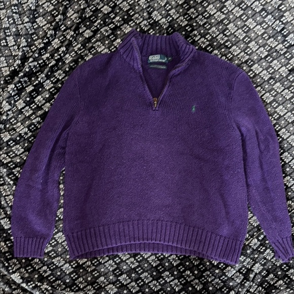 Polo by Ralph Lauren 100% Cotton Exclusive of Decoration Half Zip - Picture 1 of 5